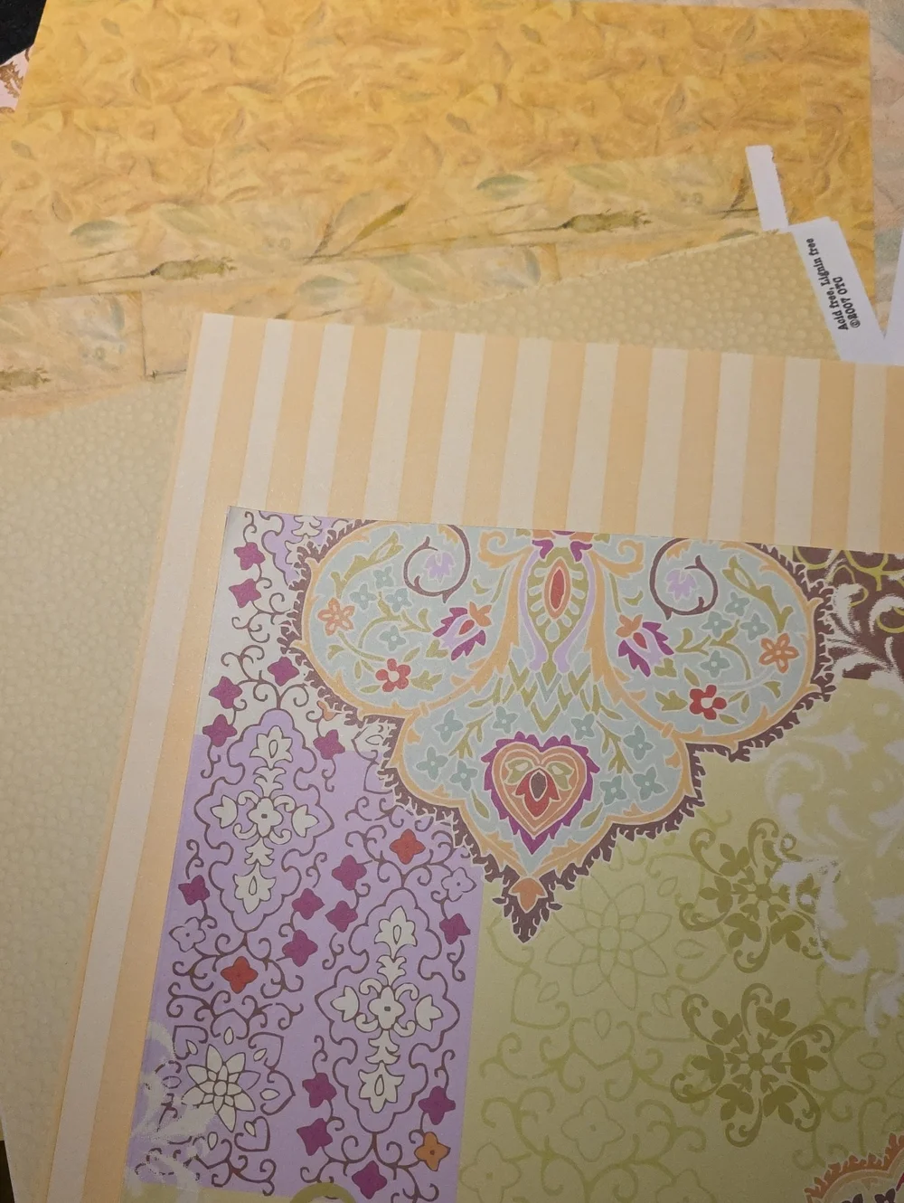 Autumn Pattern Scrapbook Paper Set - Warm Orange & Brown